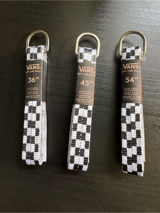 Vans Other - Vans Black & White Checkerboard Shoe Laces - Set of 3